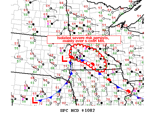 Mesoscale Discussion 1082