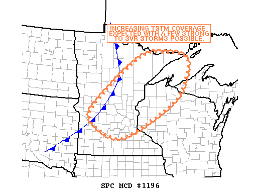 Mesoscale Discussion 1196
