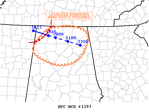 Mesoscale Discussion 1197