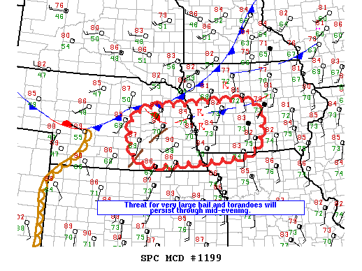 Mesoscale Discussion 1199