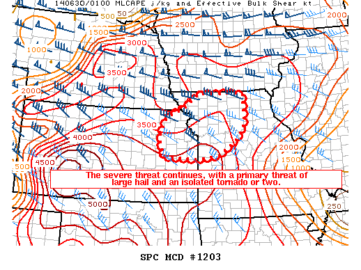 Mesoscale Discussion 1203