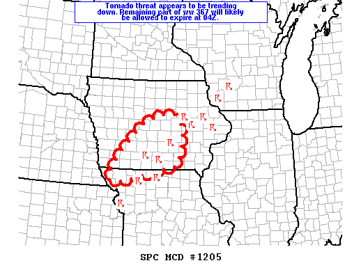 Mesoscale Discussion 1205