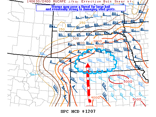 Mesoscale Discussion 1207