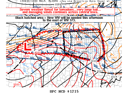 Mesoscale Discussion 1215