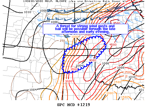 Mesoscale Discussion 1219