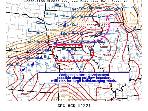 Mesoscale Discussion 1221