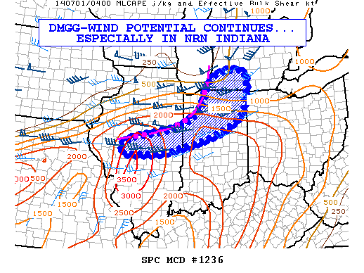 Mesoscale Discussion 1236