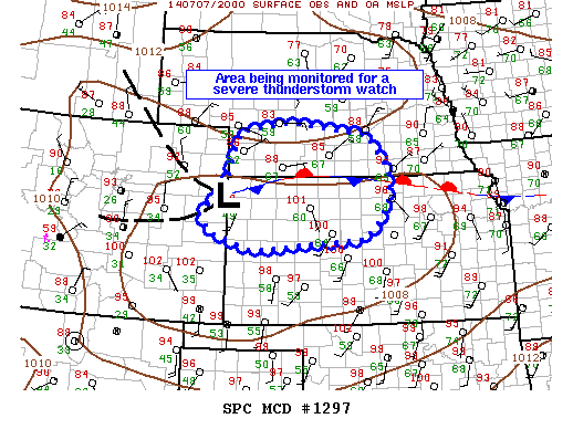 Mesoscale Discussion 1297