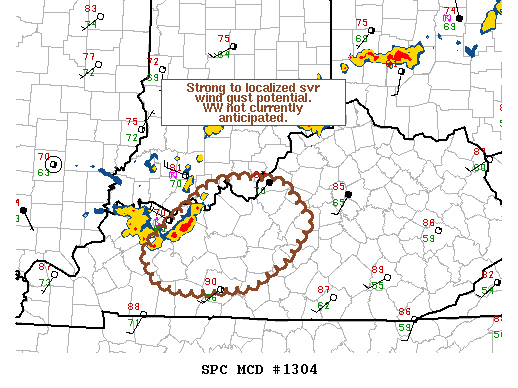Mesoscale Discussion 1304