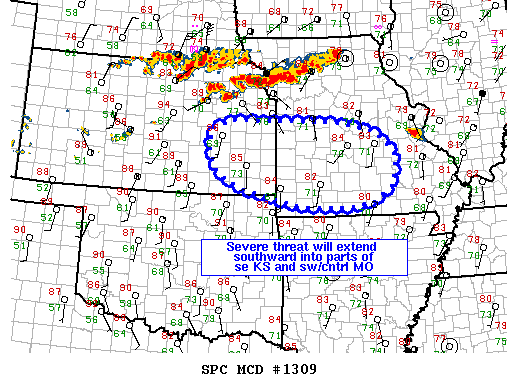 Mesoscale Discussion 1309