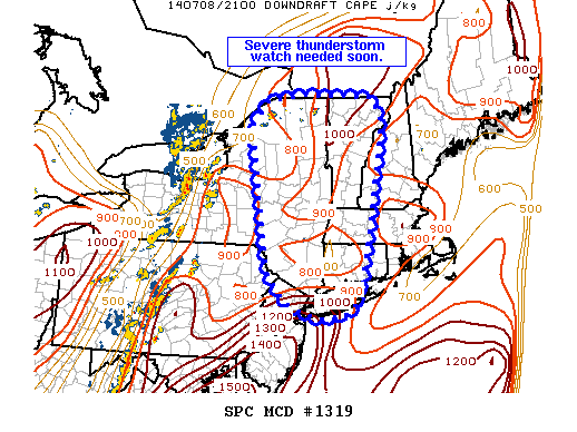 Mesoscale Discussion 1319