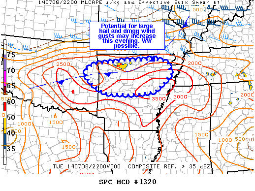 Mesoscale Discussion 1320