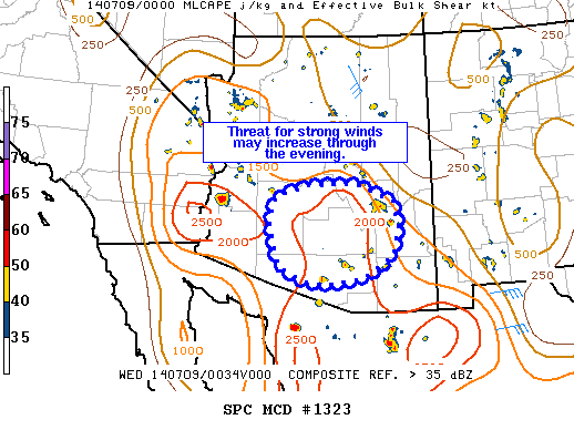 Mesoscale Discussion 1323