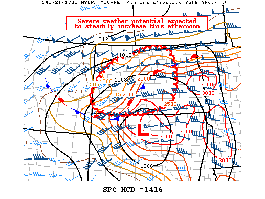 Mesoscale Discussion 1416