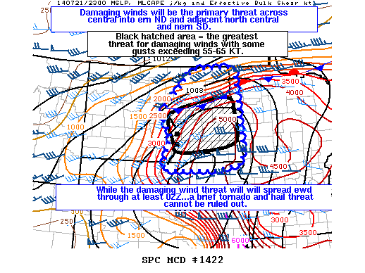Mesoscale Discussion 1422