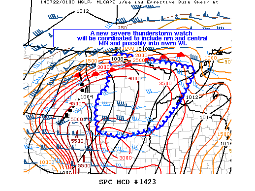 Mesoscale Discussion 1423