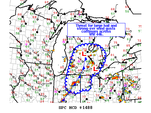 Mesoscale Discussion 1488