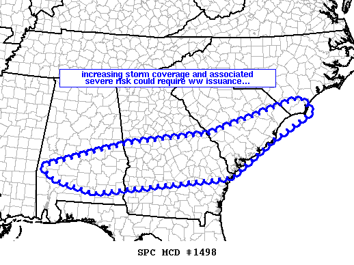 Mesoscale Discussion 1498