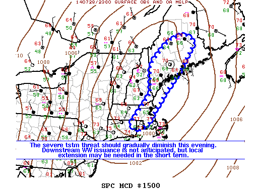 Mesoscale Discussion 1500