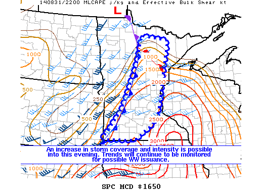 Mesoscale Discussion 1650