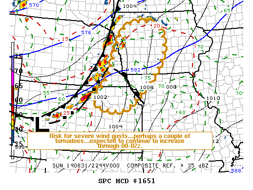 Mesoscale Discussion 1651