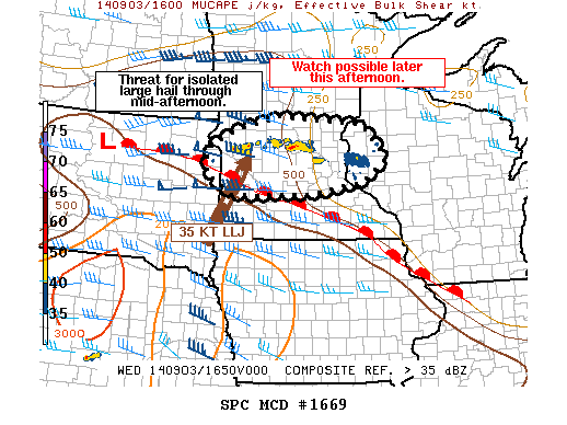 Mesoscale Discussion 1669