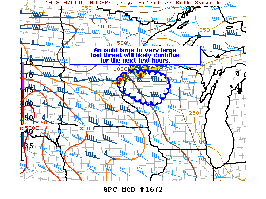 Mesoscale Discussion 1672