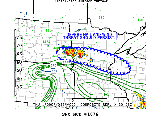 Mesoscale Discussion 1676