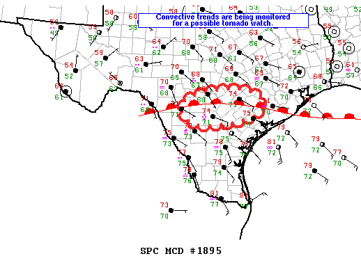 Mesoscale Discussion 1895