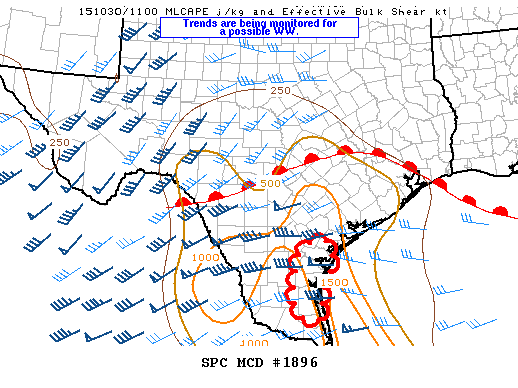 Mesoscale Discussion 1896
