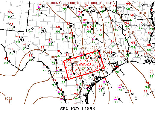 Mesoscale Discussion 1898