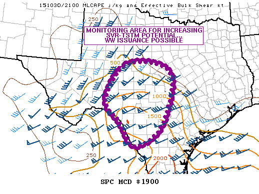 Mesoscale Discussion 1900