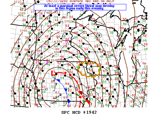 Mesoscale Discussion 1942