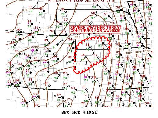 Mesoscale Discussion 1951