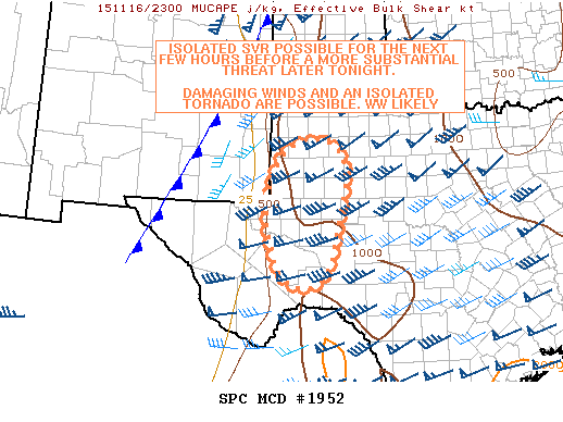 Mesoscale Discussion 1952