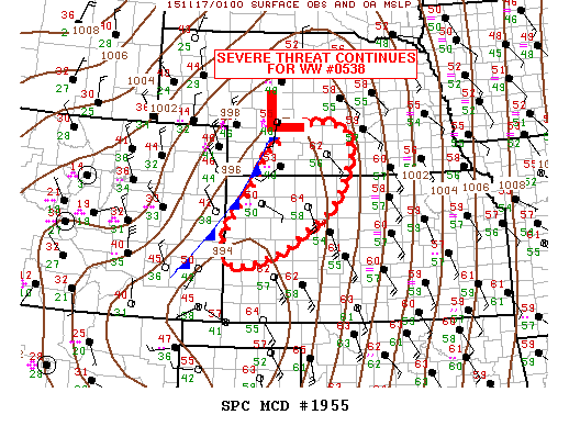 Mesoscale Discussion 1955