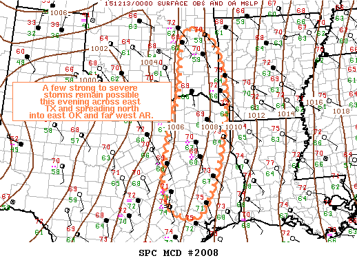 Mesoscale Discussion 2008