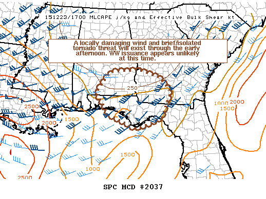 Mesoscale Discussion 2037