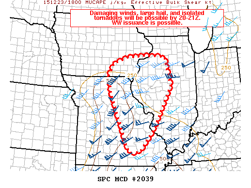 Mesoscale Discussion 2039