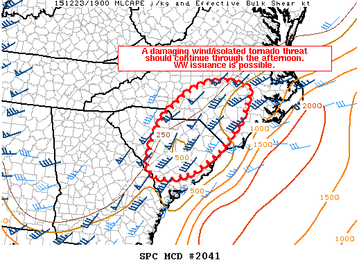 Mesoscale Discussion 2041