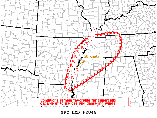 Mesoscale Discussion 2045