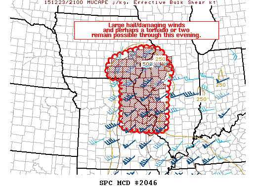 Mesoscale Discussion 2046