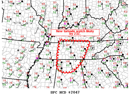 Mesoscale Discussion 2047