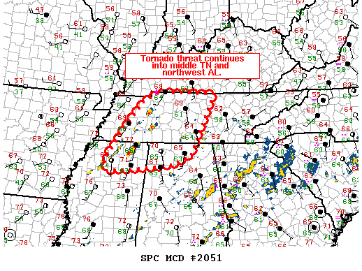 Mesoscale Discussion 2051
