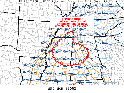 Mesoscale Discussion 2052