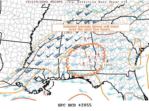 Mesoscale Discussion 2055