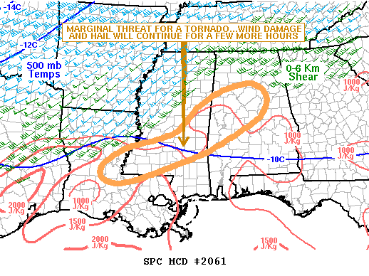 Mesoscale Discussion 2061