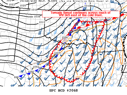 Mesoscale Discussion 2068