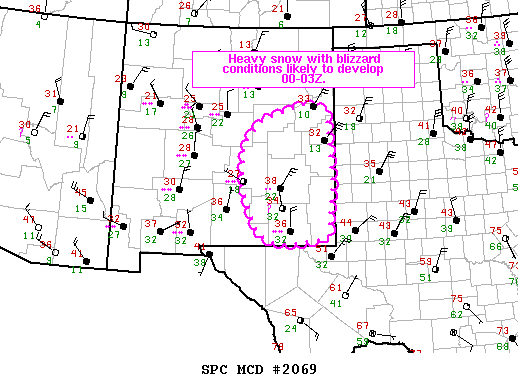 Mesoscale Discussion 2069