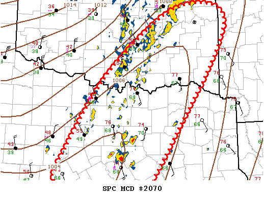 Mesoscale Discussion 2070